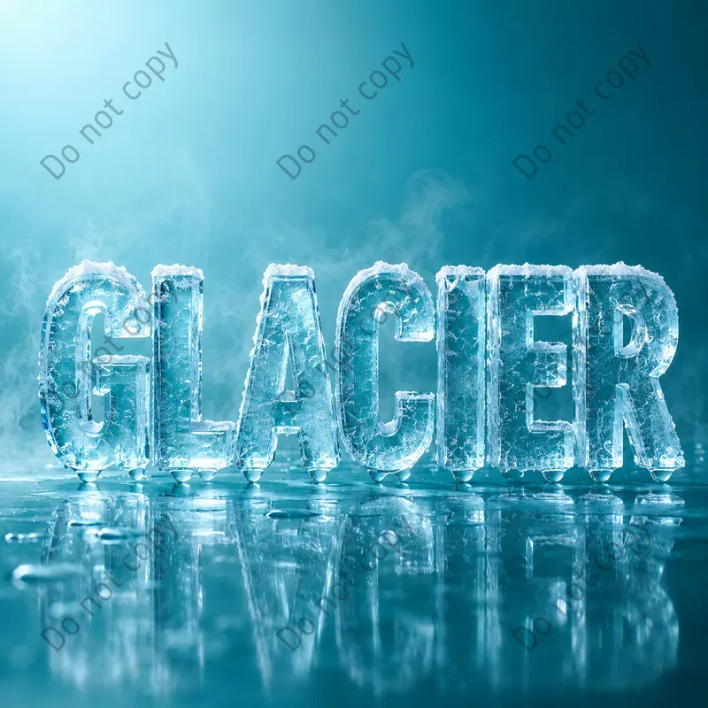 Frozen Crystal Ice 3D Logo Makers