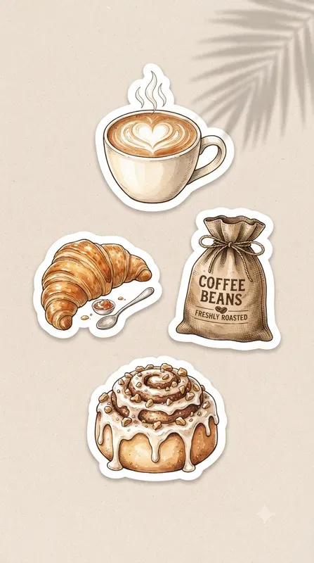 Watercolor Sticker Pack Design Series