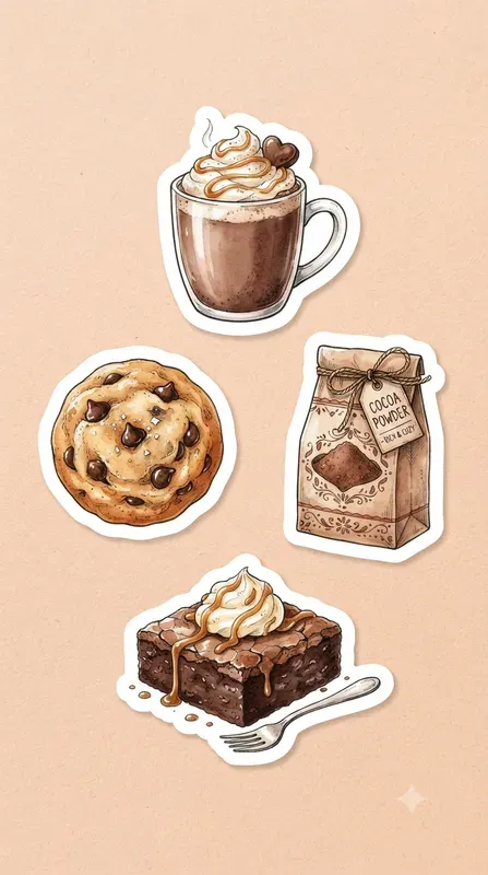 Watercolor Sticker Pack Design Series