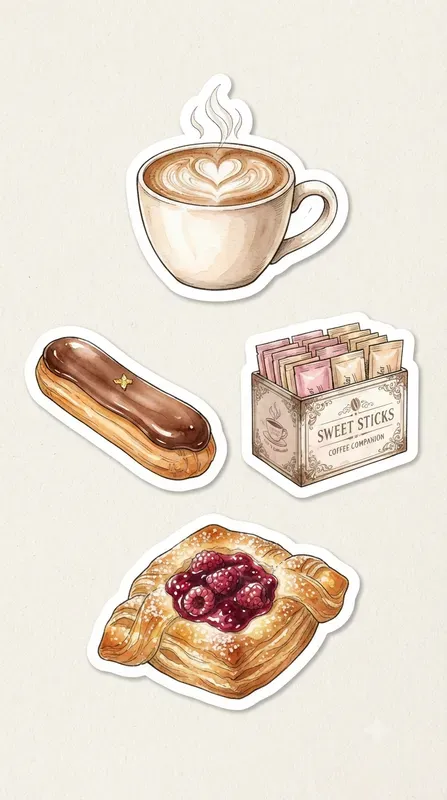 Watercolor Sticker Pack Design Series
