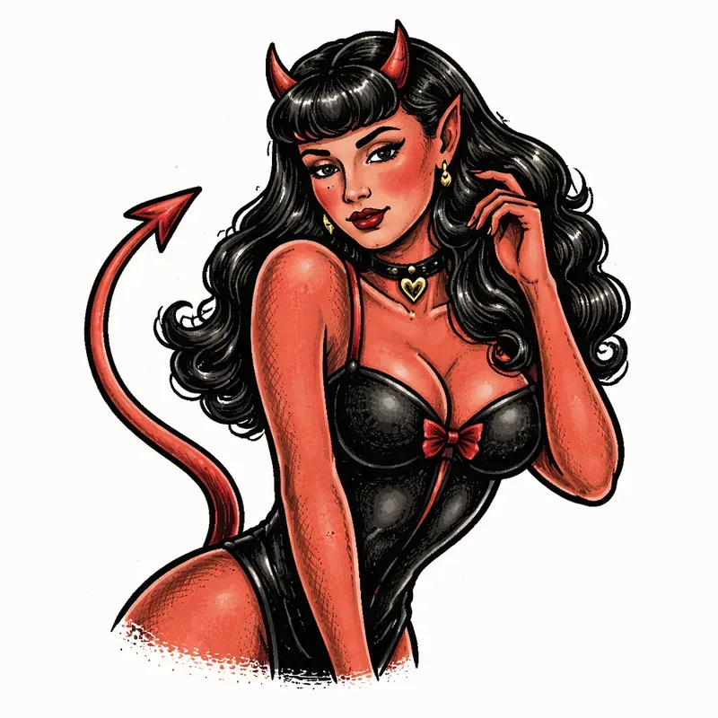 Vintage Tattoo Illustration Retro Art