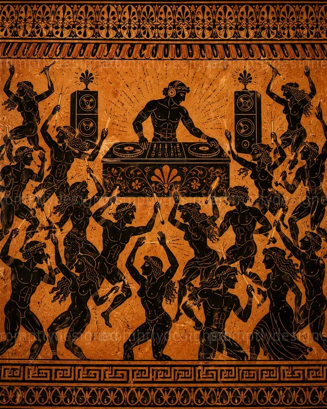 Ancient Modern Life Posters
