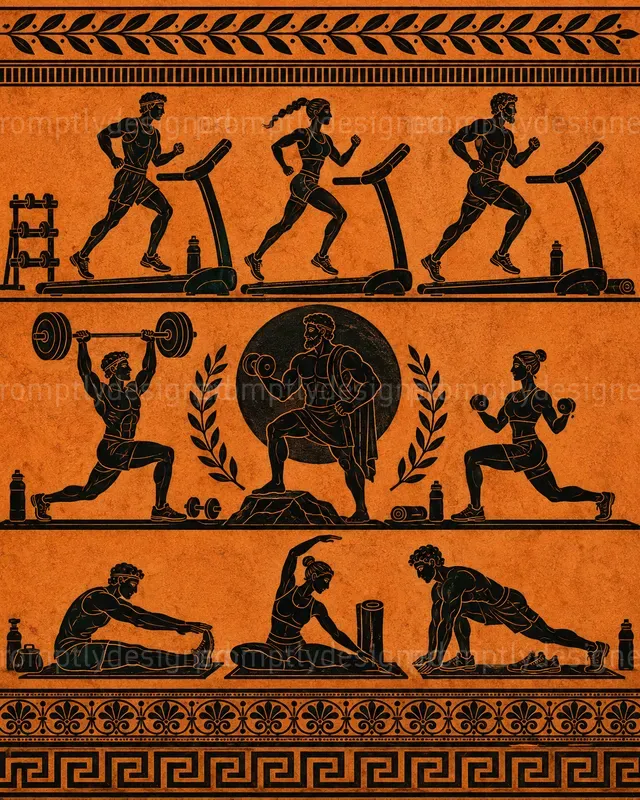 Ancient Modern Life Posters