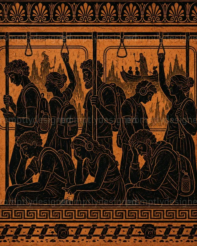 Ancient Modern Life Posters