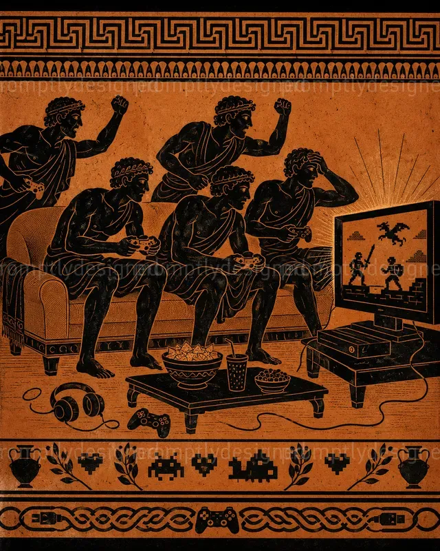 Ancient Modern Life Posters