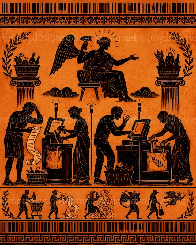 Ancient Modern Life Posters