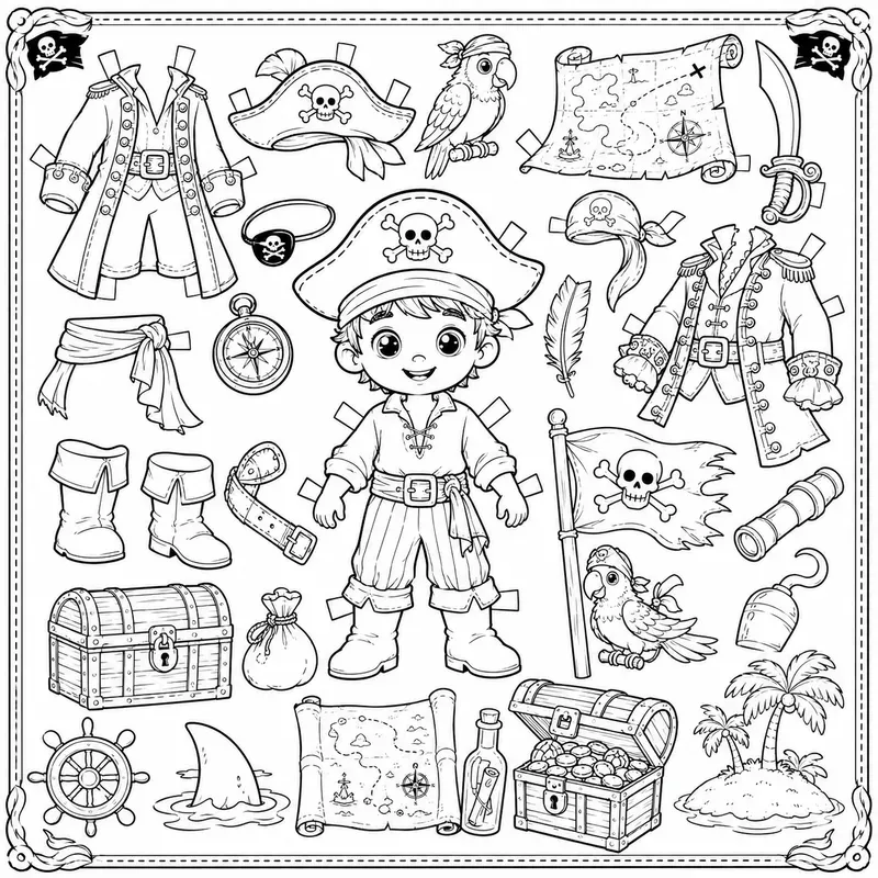 Whimsical Dressup Paper Dolls Cute