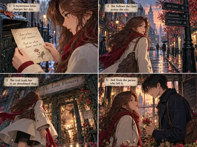 Anime Storytelling Scenes Grids Chat Gpts