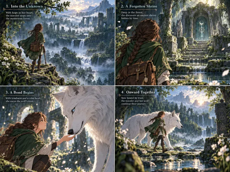 Anime Storytelling Scenes Grids Chat Gpts