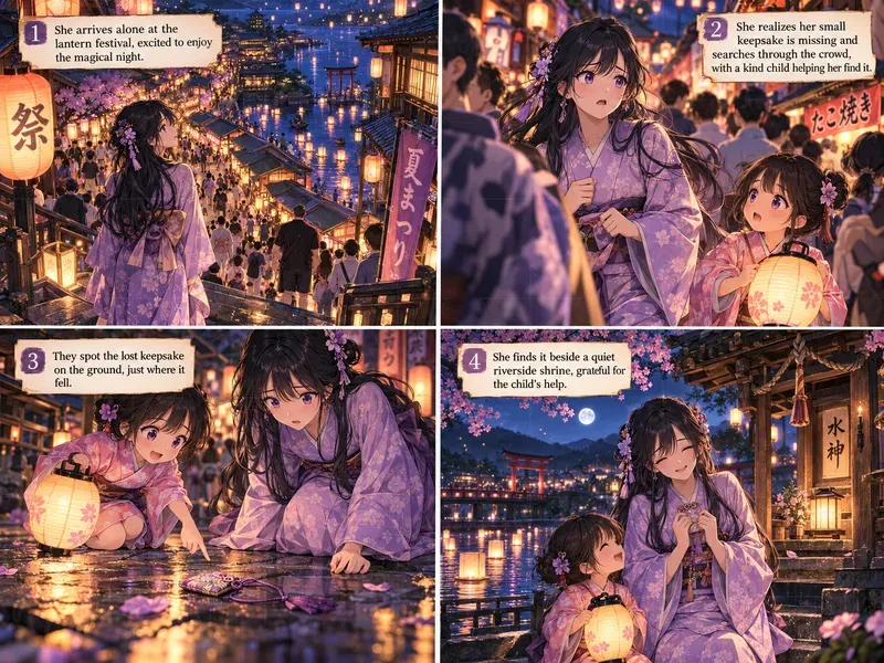 Anime Storytelling Scenes Grids Chat Gpts