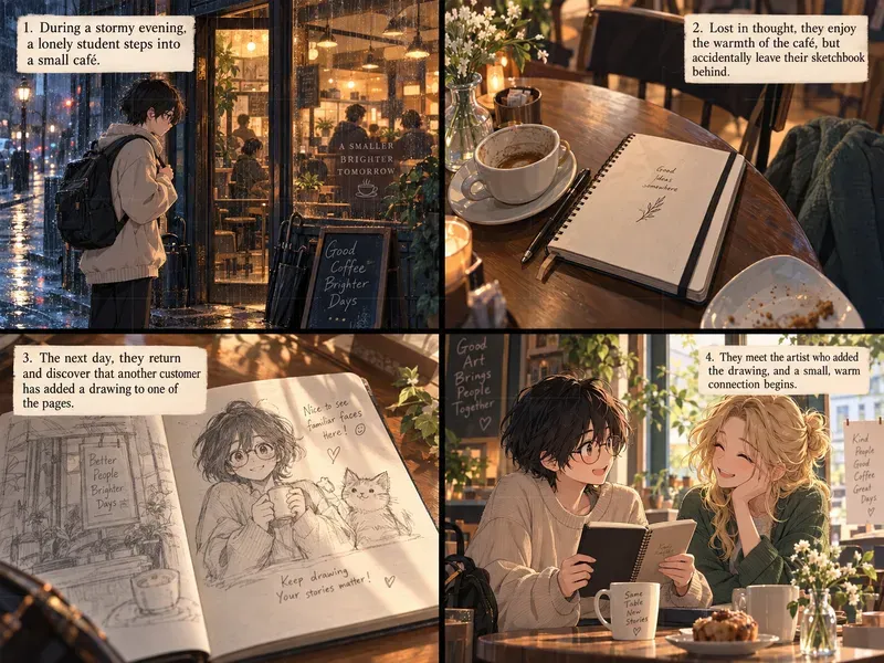Anime Storytelling Scenes Grids Chat Gpts