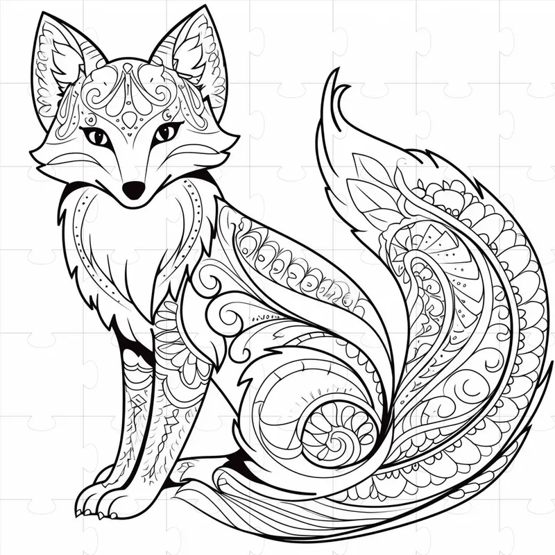 Black And White Animal Mandalas