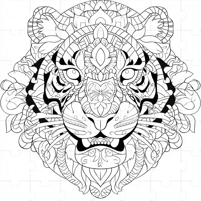 Black And White Animal Mandalas