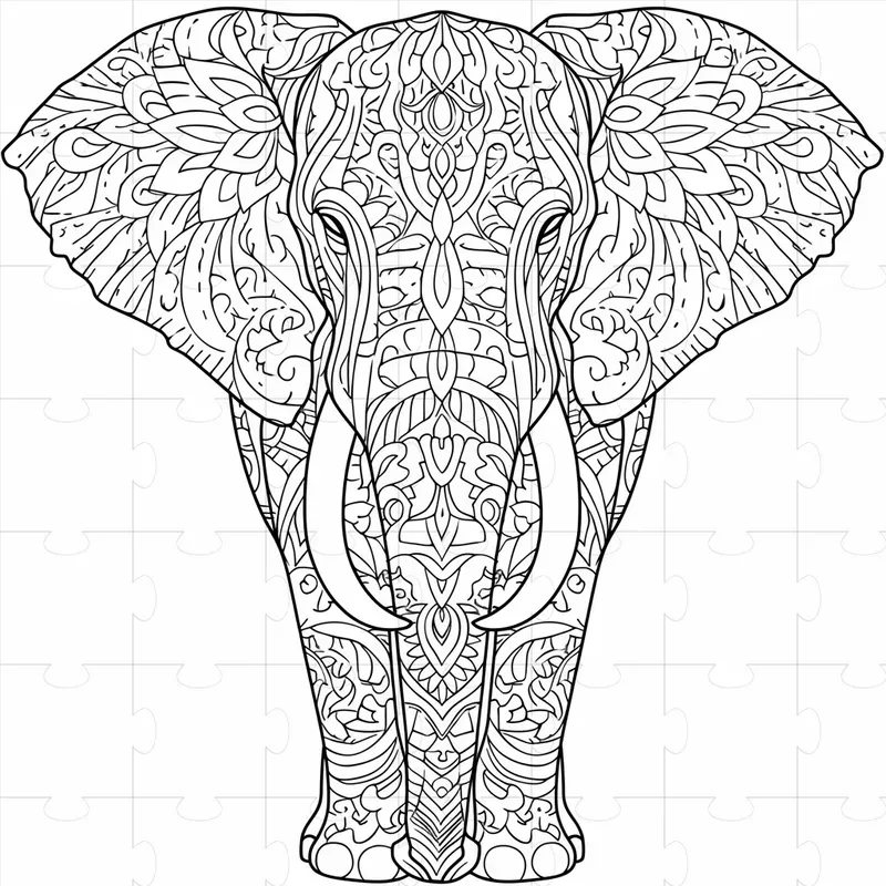 Black And White Animal Mandalas