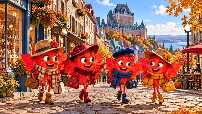 Funny Maple Leaf Characters