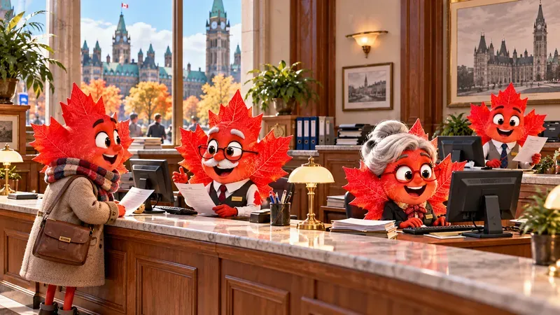 Funny Maple Leaf Characters