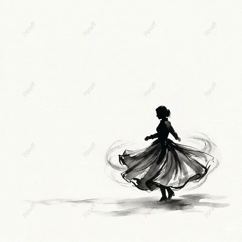 Minimalist Ink Wash Winter Solitudes