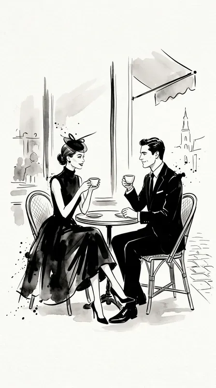 Elegant Ink Fashion Story Illustrations