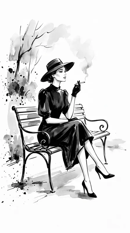 Elegant Ink Fashion Story Illustrations