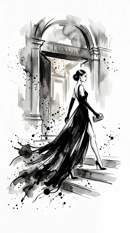 Elegant Ink Fashion Story Illustrations