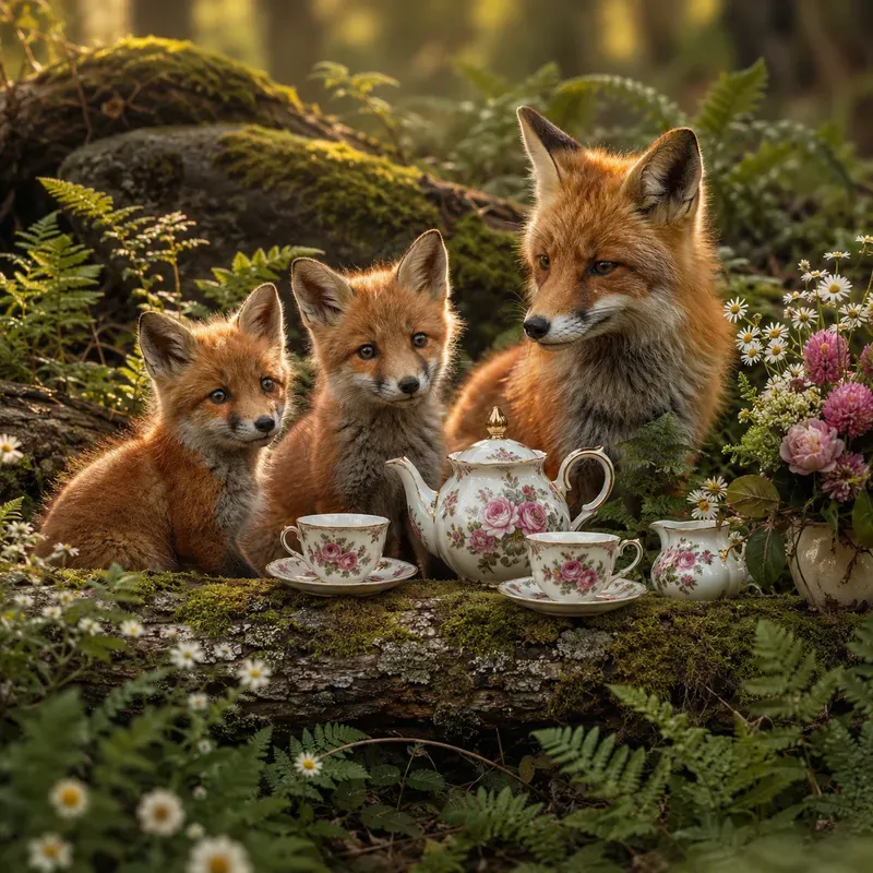 Woodland Tea Families