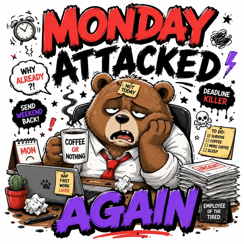 Funny Cartoon Chaos Stickers