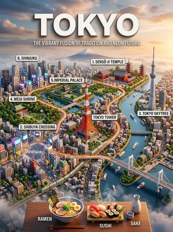 Cinematic 3d City Travel Map Posters