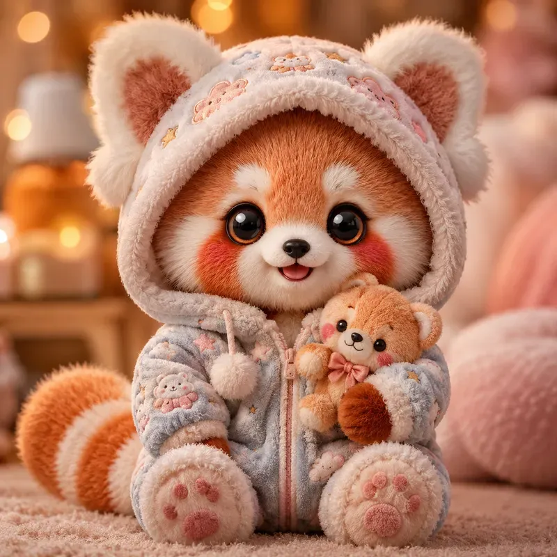 Cute Cozy Plush Character Portraits Magic