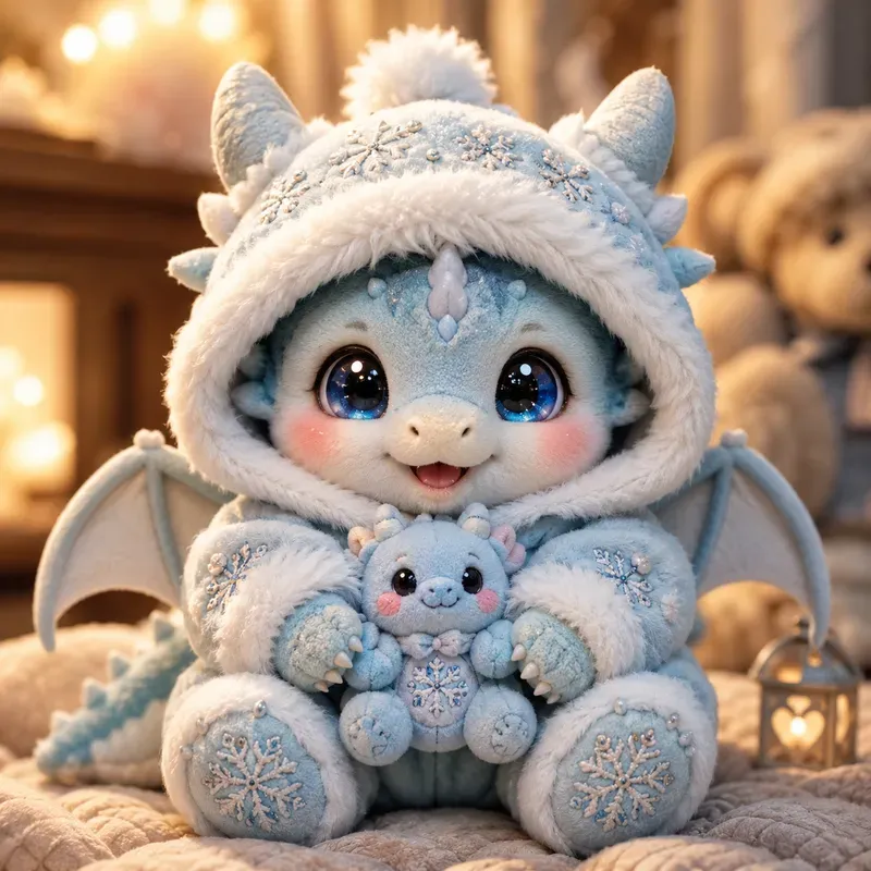 Cute Cozy Plush Character Portraits Magic