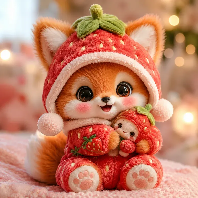 Cute Cozy Plush Character Portraits Magic