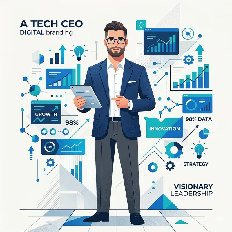 Flat Vector Startup Character Branding