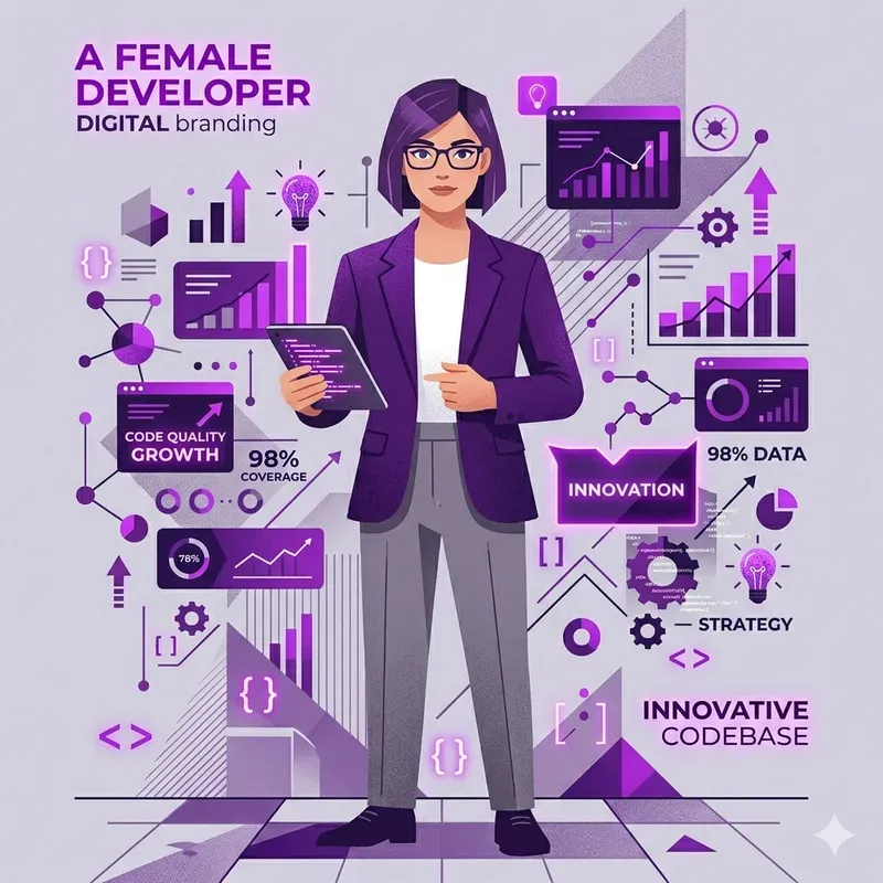 Flat Vector Startup Character Branding