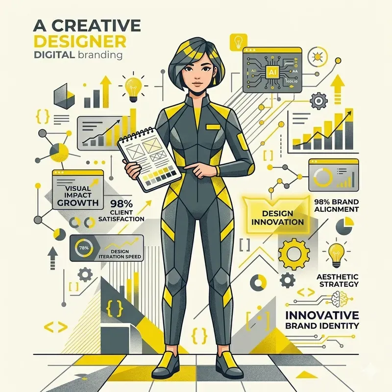 Flat Vector Startup Character Branding