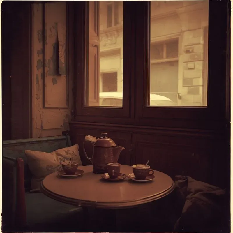 Vintage Editorial Cafe Photography