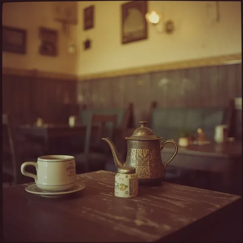 Vintage Editorial Cafe Photography