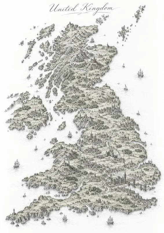 Explorers Birdseye Maps