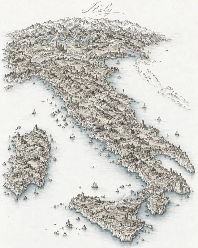 Explorers Birdseye Maps