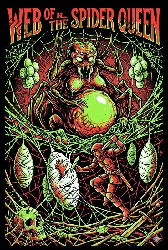 Neon Blacklight Dungeon Posters