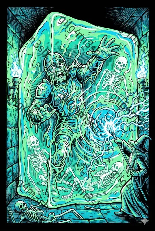 Neon Blacklight Dungeon Posters