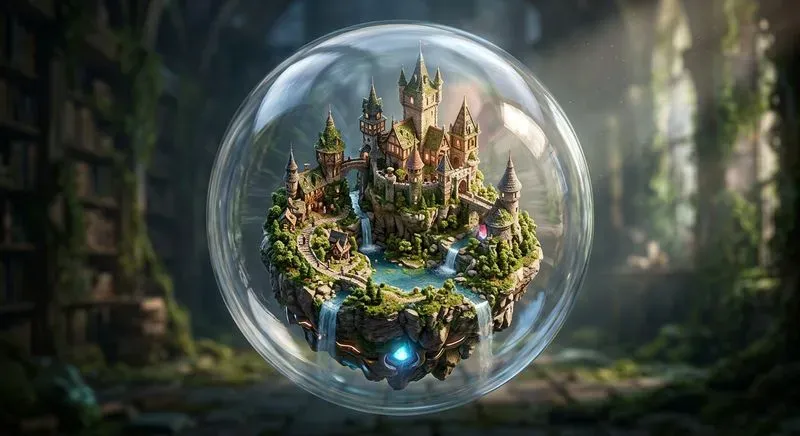 3D Crystal Glass Isometric Dioramas