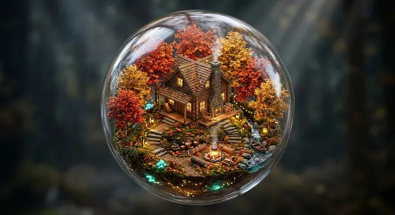 3D Crystal Glass Isometric Dioramas