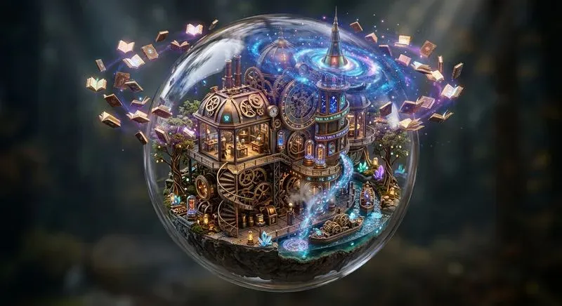 3D Crystal Glass Isometric Dioramas