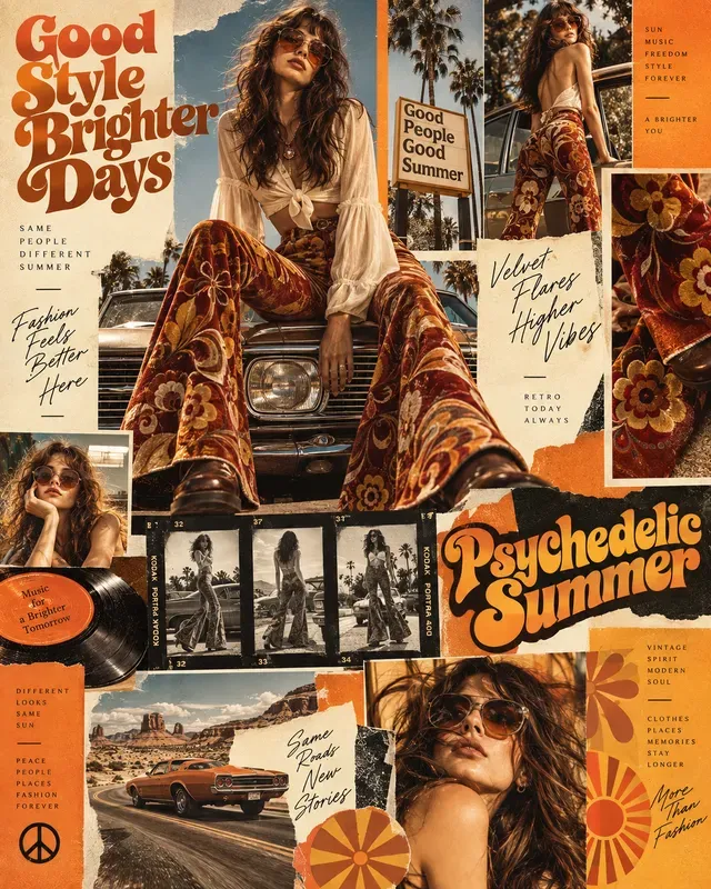 Nostalgic Fashion Editorial Moodboards