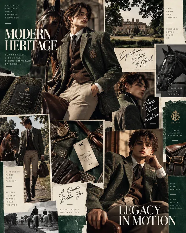 Nostalgic Fashion Editorial Moodboards