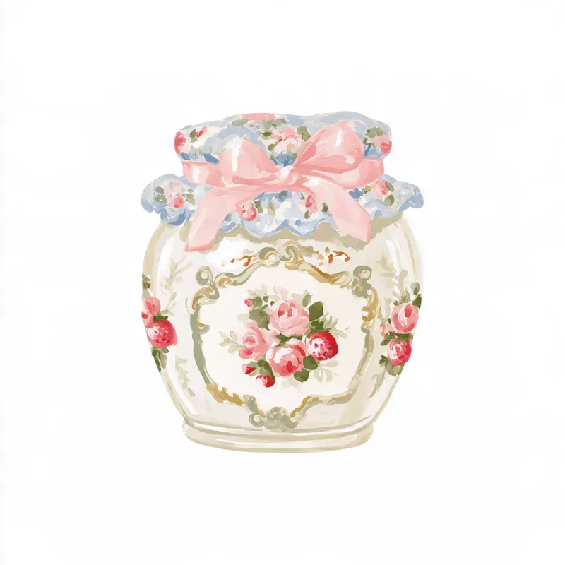 Romantic French Kitchen Watercolors