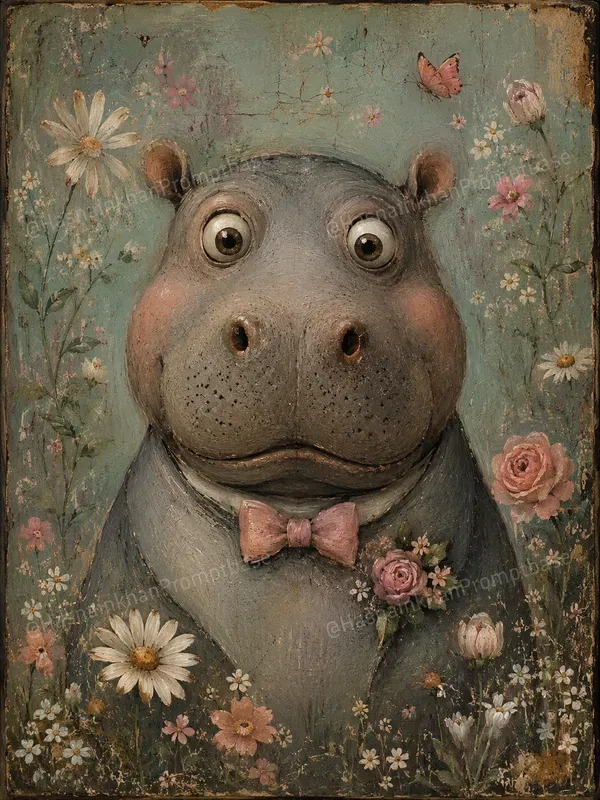 Quirky Dapper Animal Portraits