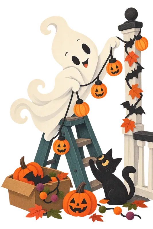 Friendly Ghost Personality Clip Art