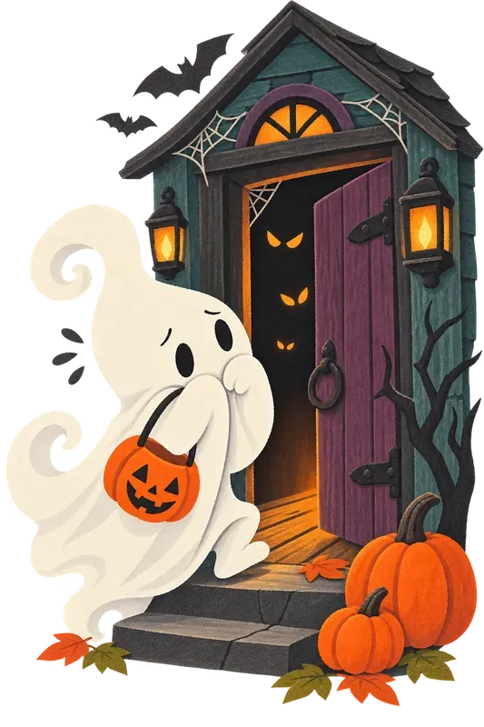 Friendly Ghost Personality Clip Art