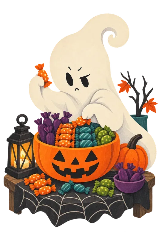 Friendly Ghost Personality Clip Art