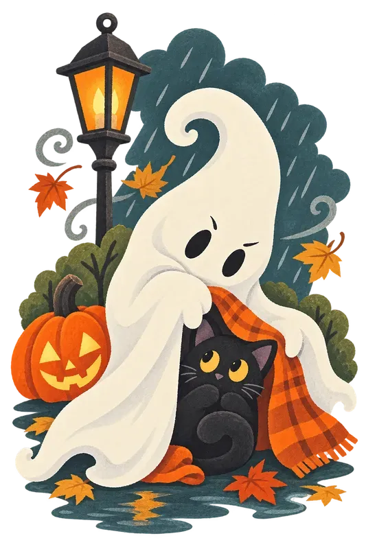 Friendly Ghost Personality Clip Art